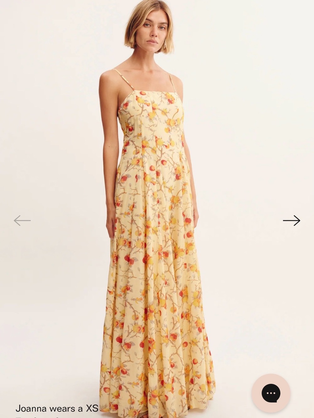 POSSE Paloma maxi dress citrus print